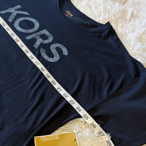 NWT MICHAEL KORS Navy Blue Women's Top Sz XL NWT - Picture 6 of 11